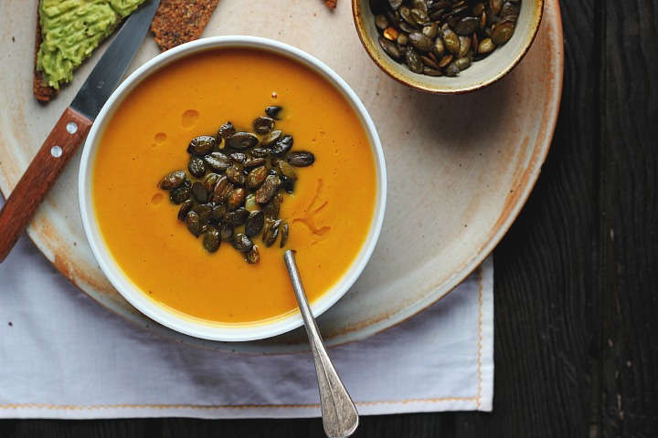 Roasted Parsnip, Carrot + Apple Soup with Gingery Toasted Pepitas ⎮ happy hearted kitchen