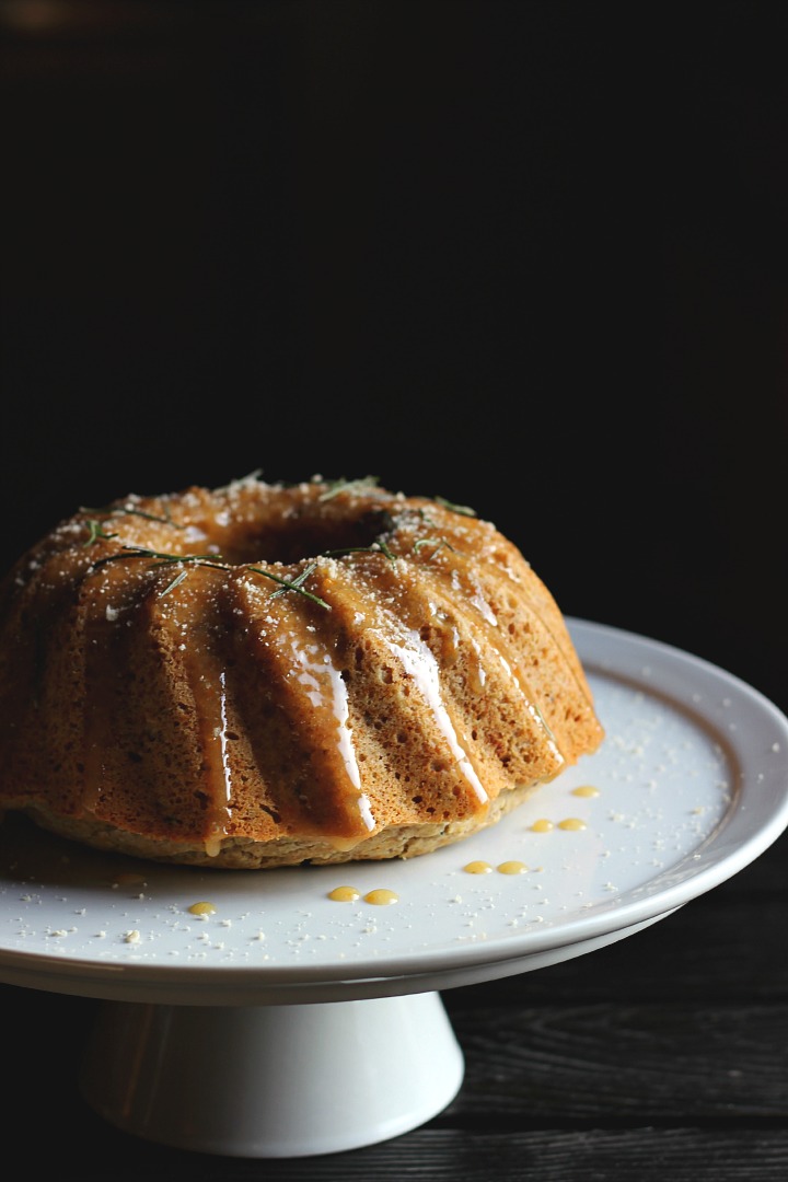 honey almond cake with rosemary + citrus ⎮ happy hearted kitchen