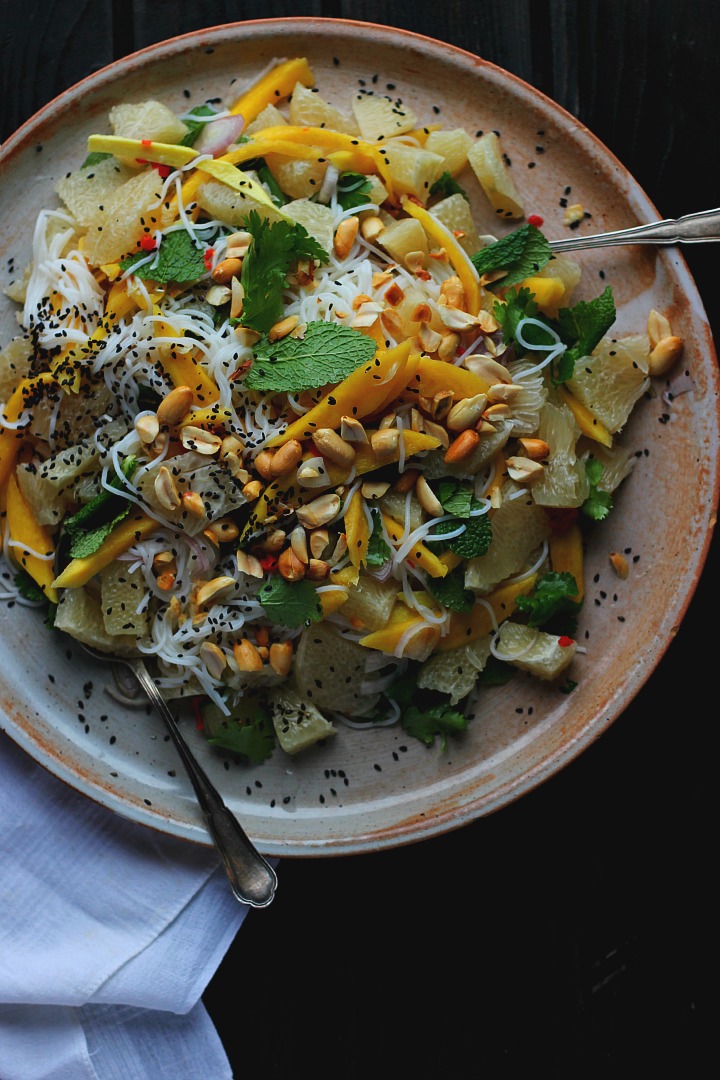 Celebration Pomelo + Noodle Salad ⎮ happy hearted kitchen