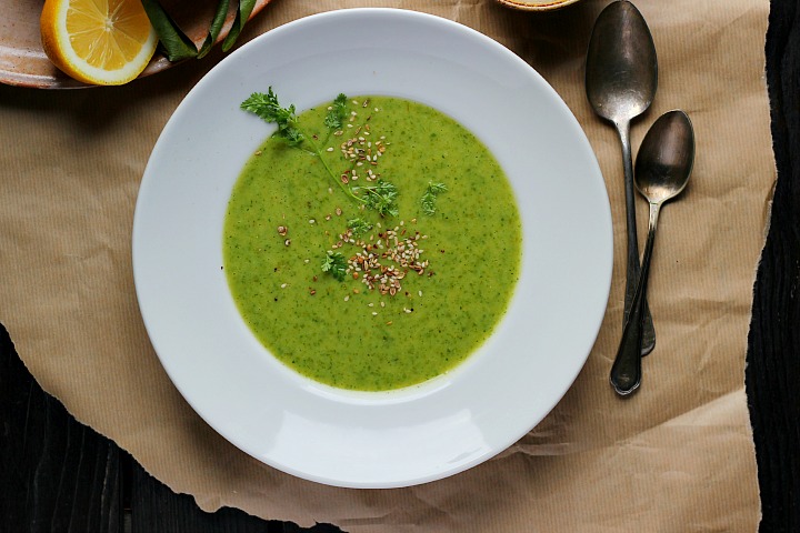 Lemony Kale + Potato Soup with Caraway Seed Dukkah ⎮ happy hearted kitchen