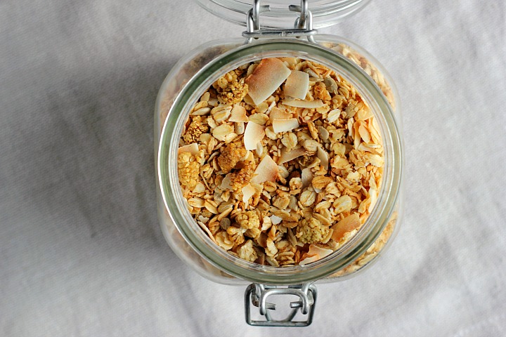 Coconut Cardamom Granola + Creamy Vanilla Pumpkin Seed Milk ⎮ happy hearted kitchen #vegan