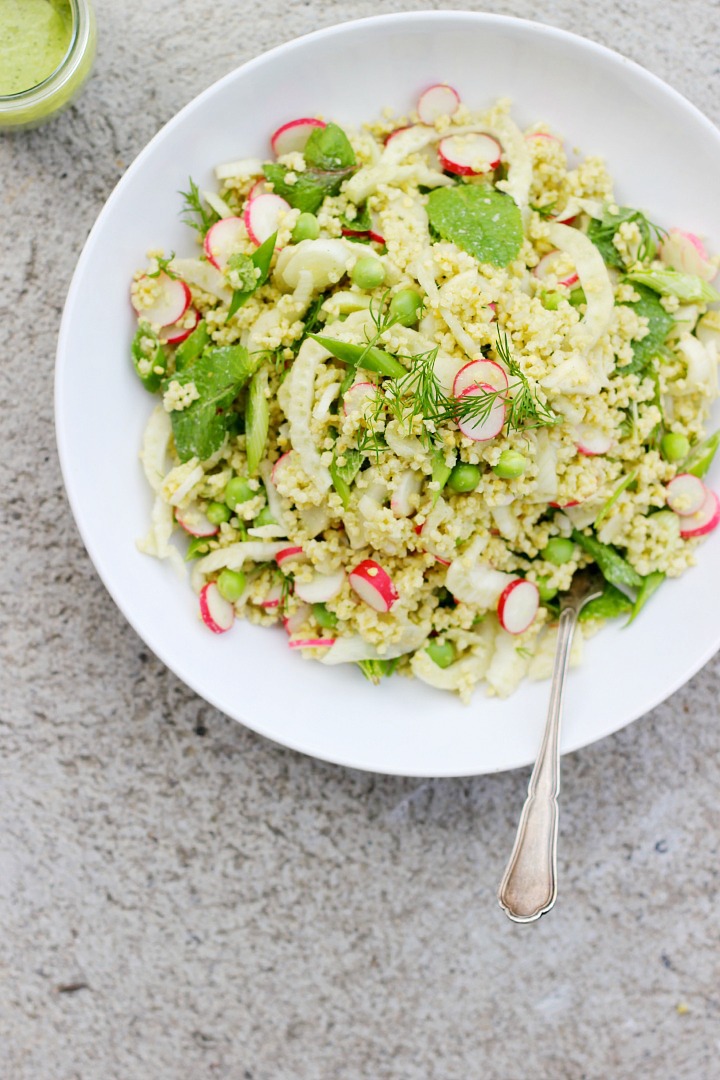 Spring Millet Salad with Creamy Dill Dressing ⎮ happy hearted kitchen
