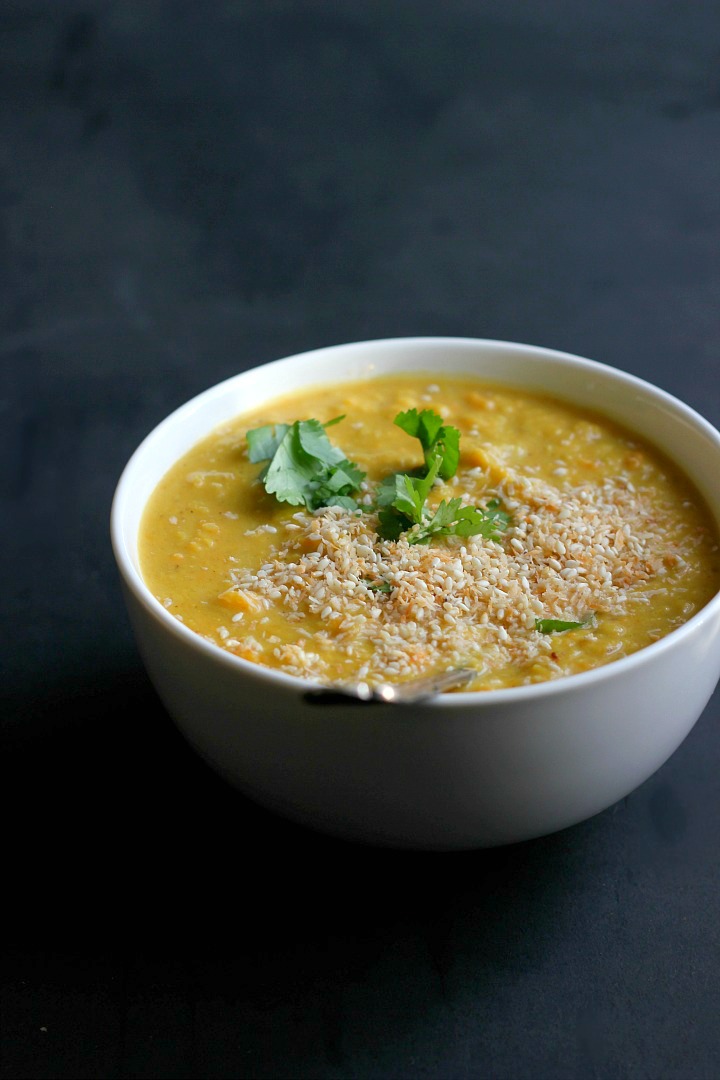 Sweet Potato, Red Lentil + Coconut Dal ⎮ happy hearted kitchen