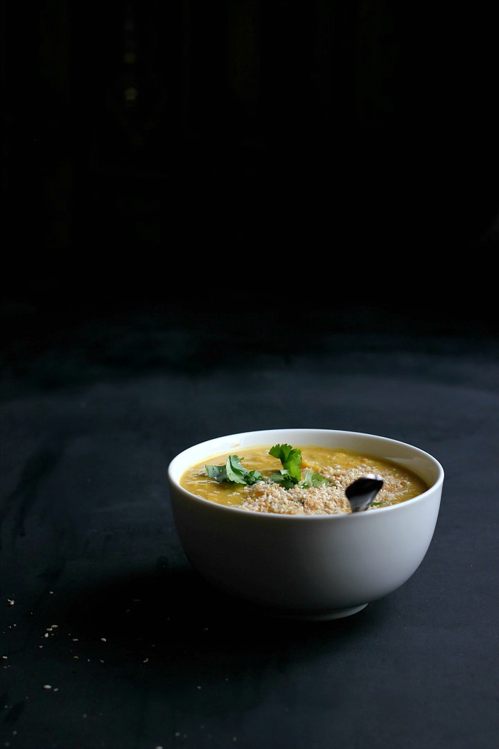Sweet Potato, Red Lentil + Coconut Dal ⎮ happy hearted kitchen