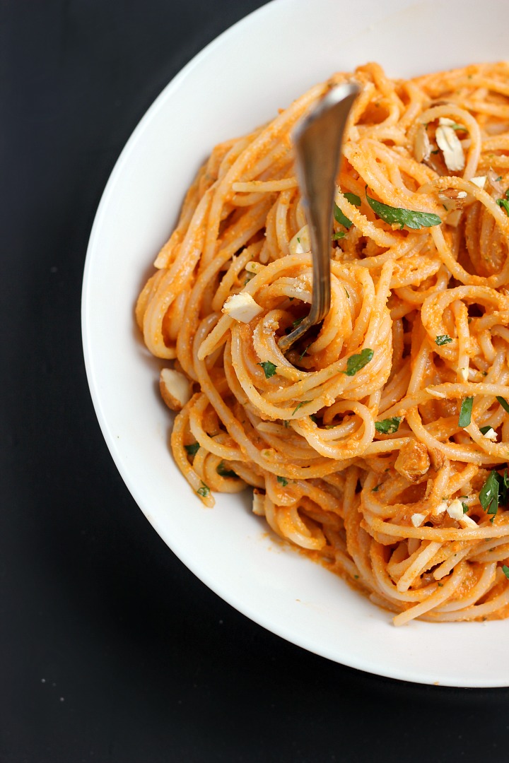 Smoky Tomato Almond Pasta Sauce ⎮ happy hearted kitchen