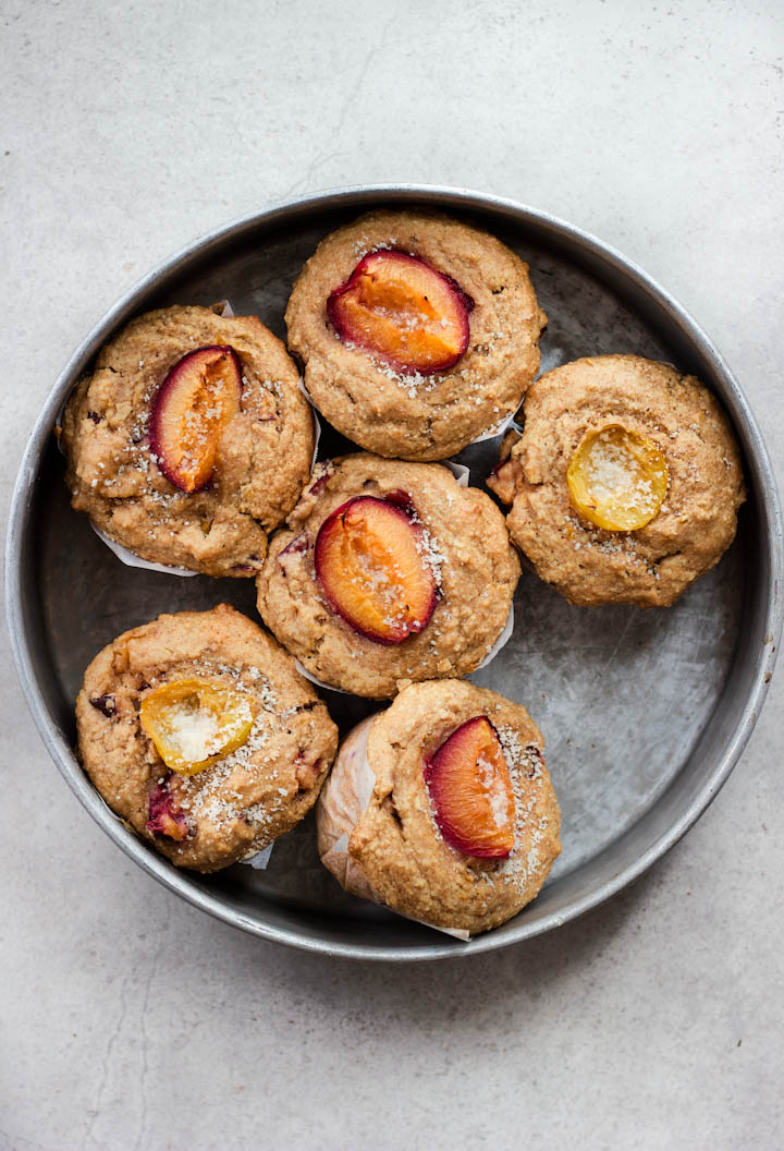 Vegan Spiced Plum Muffins ⎮ happy hearted kitchen
