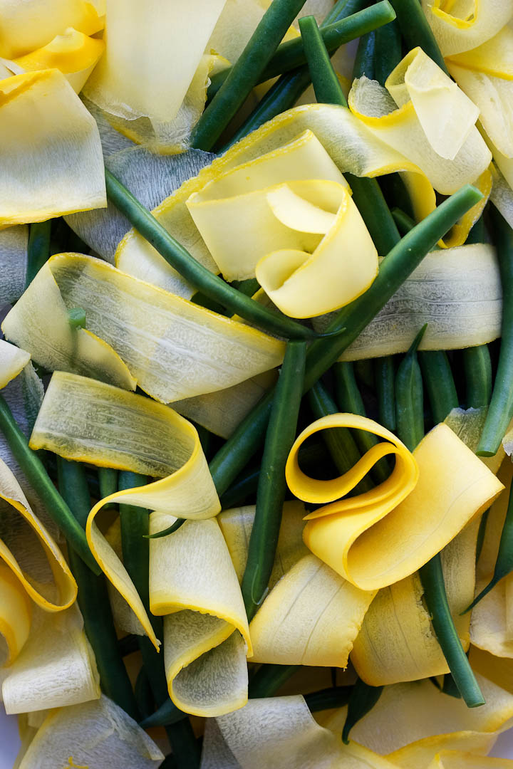 Green Bean, Sweet Corn + Summer Squash Salad with Basil Dressing ⎮ happy hearted kitchen