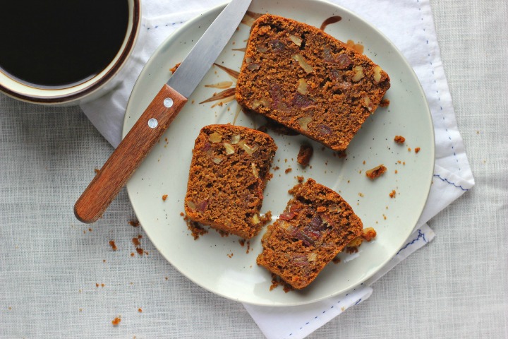 Vegan Molasses Loaf with Dates, Walnuts + Olive Oil – Happy Hearted Kitchen
