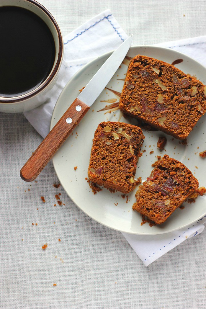 Spiced Molasses Bread with Walnut, Dates + Olive Oil ⎮ happy hearted kitchen