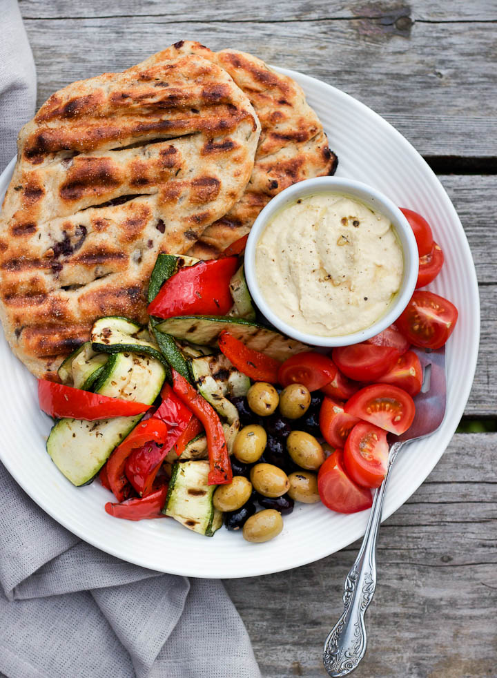 Easy Olive + Herb Grilled Flatbreads ⎮ happy hearted kitchen