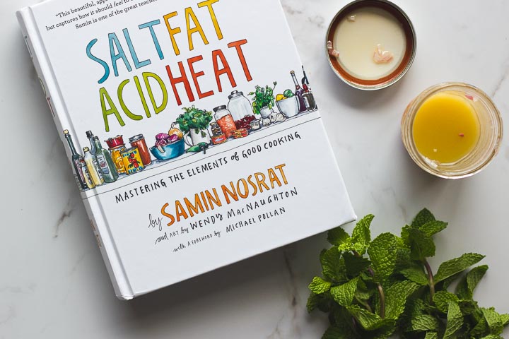 Spring panzanella salad with asparagus, feta and mint from Salt Fat Acid Heat by Samin Nosrat. Perfect spring meal or bbq salad.